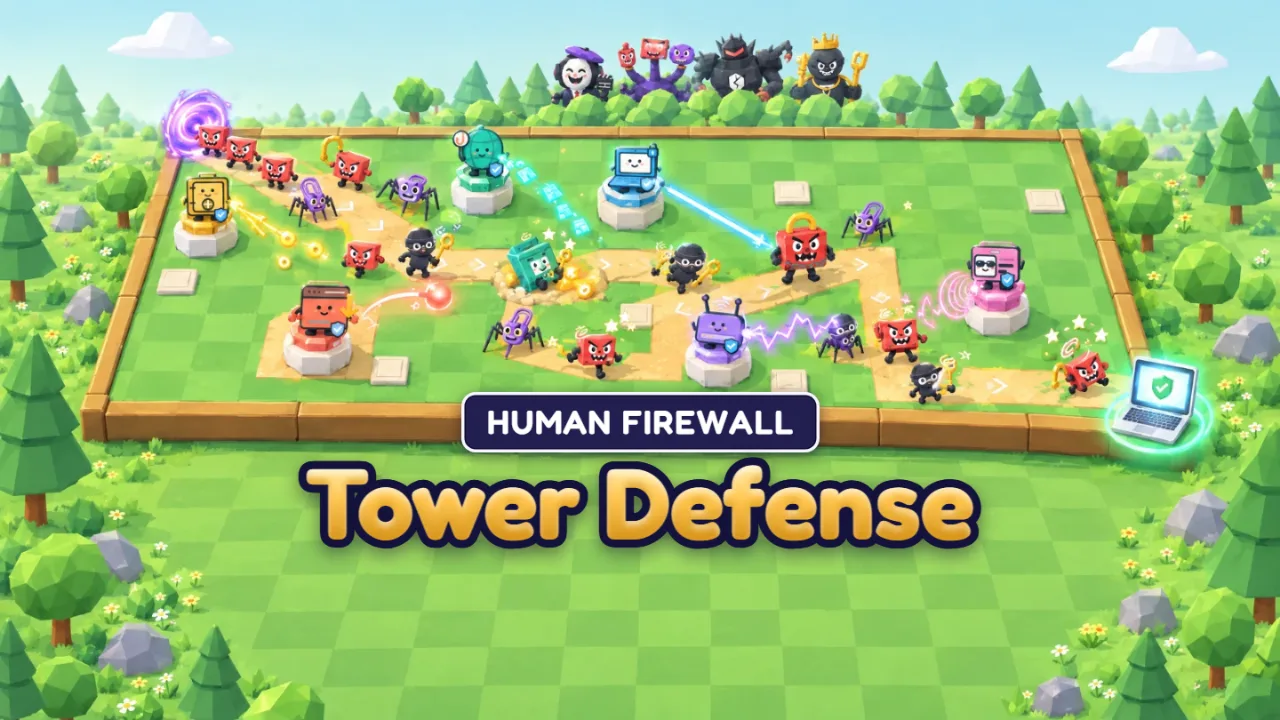 Human Firewall: Tower Defense free cyber security game