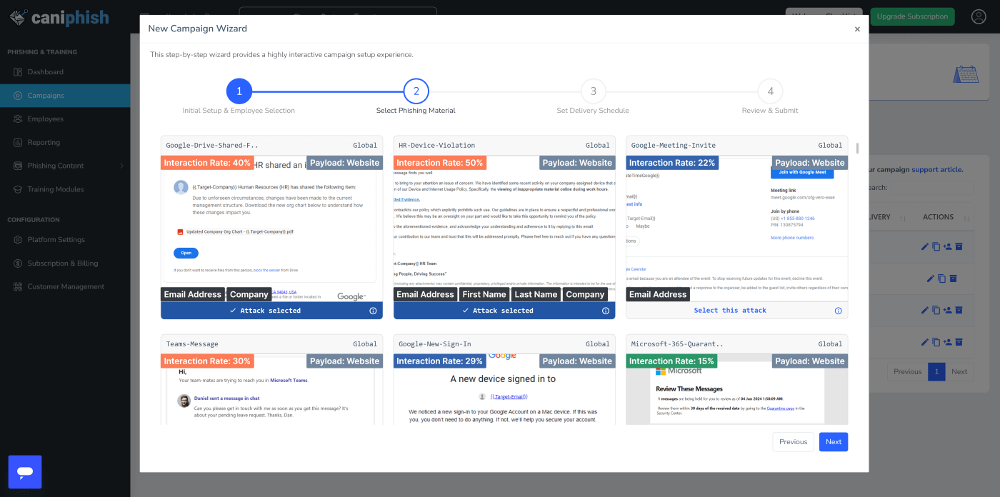 Phishing Email Library