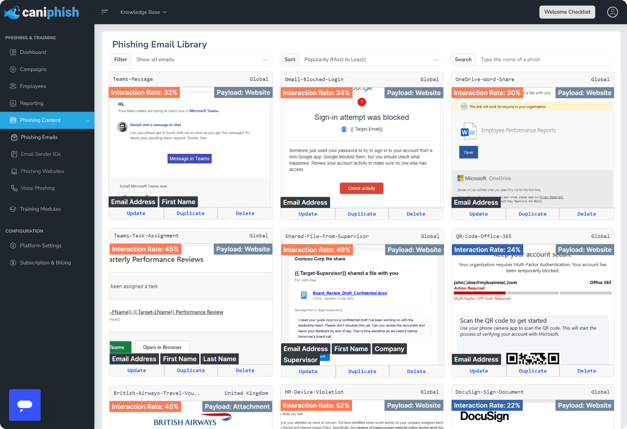 CanIPhish Phishing Email Library